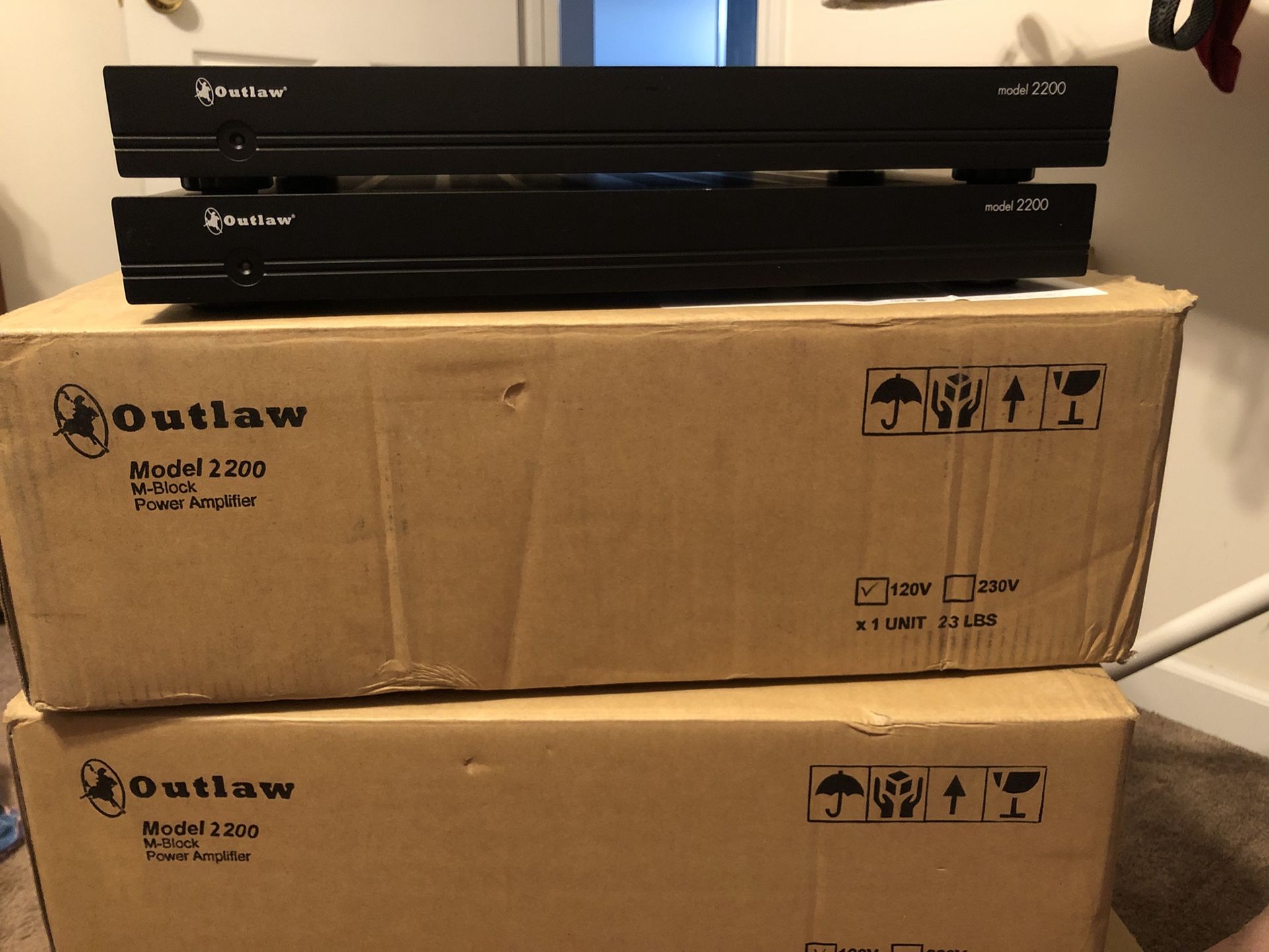 Outlaw Audio Model 2200 Monoblock Power Amps