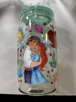 Ariel, The Little Mermaid Glass Cup❤️