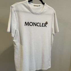 Large Moncler White T-Shirt 