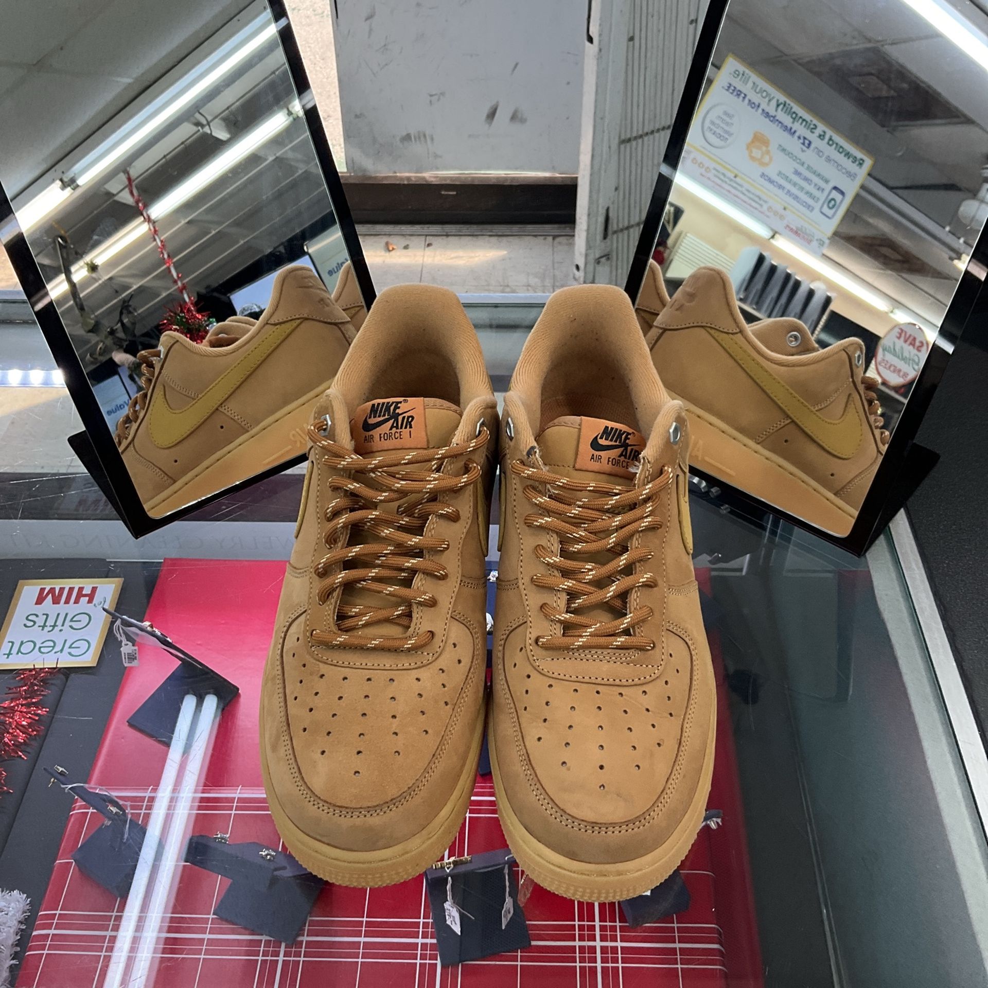 Wheat Colored Nike Forces