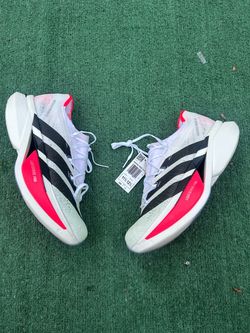 Size 11.5 Men’s- adidas Adizero Prime X 3.0 Strung White Black Lucid Red Running