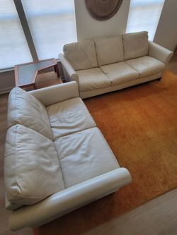 Leather Sofa & Loveseat