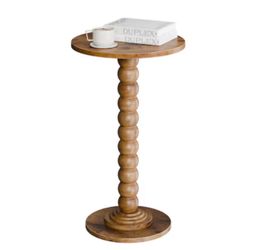 Wood side table