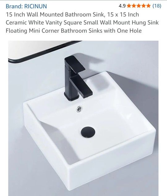 Hand Sink With Faucet