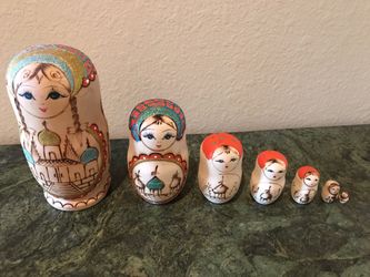 Hand Painted Russian Doll Set