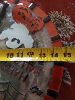 Happy Halloween Decorative Wreath or Plaque