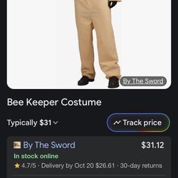 Adult Bee Keeper Costume 