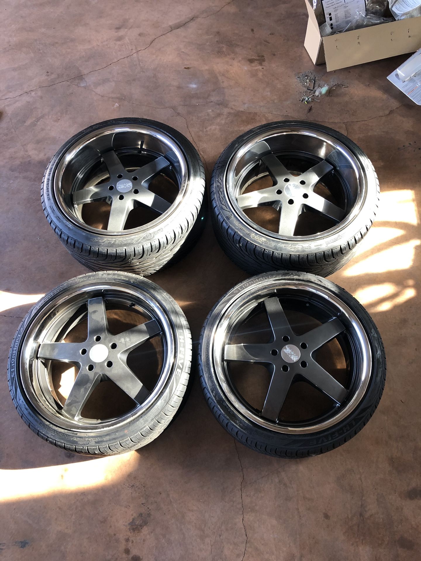 XXR 968 2 piece staggered wheels