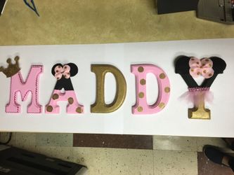 Hand Painted Wooden Letters