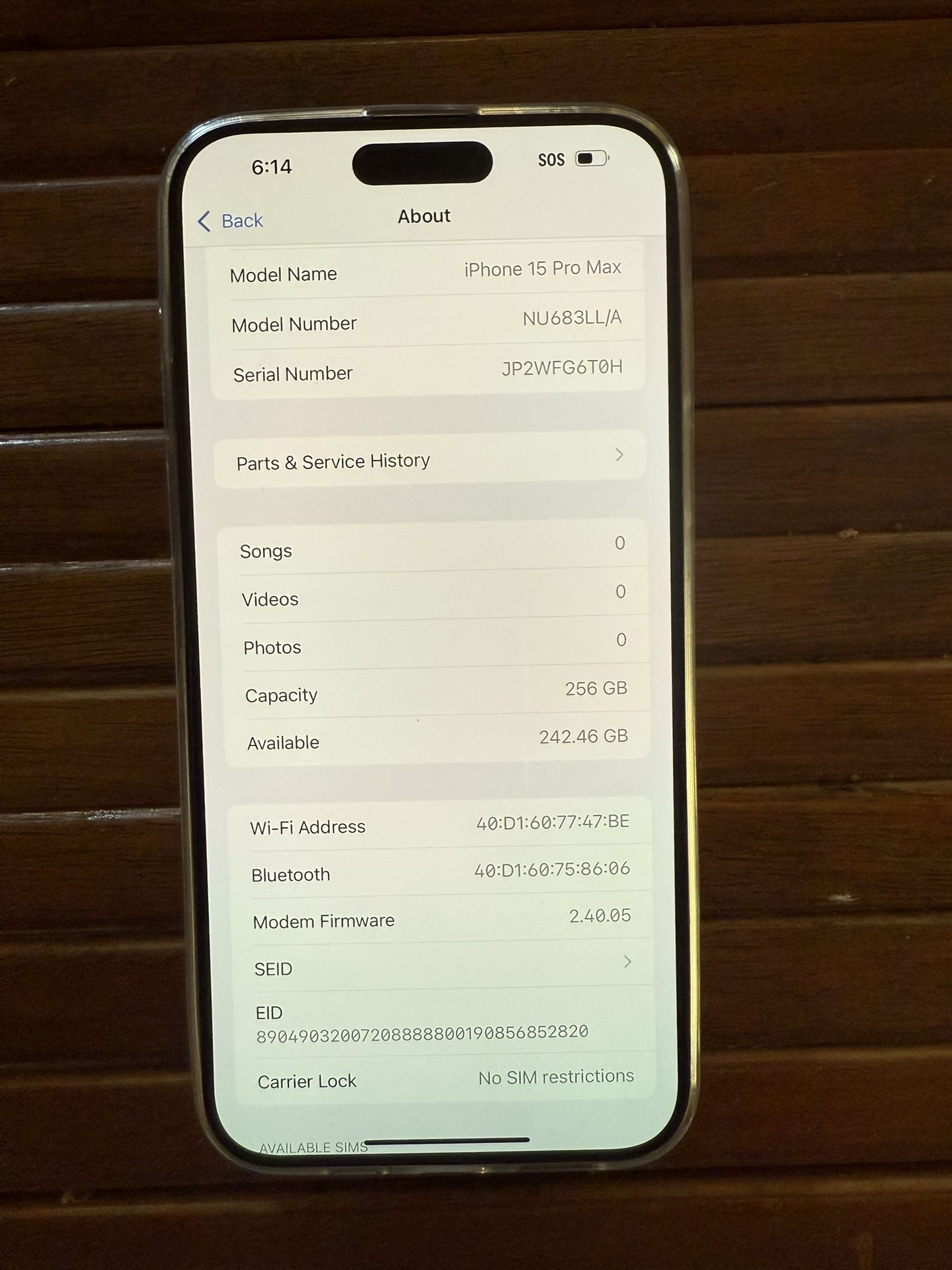 iPhone 15 Pro Max 256gb Unlock