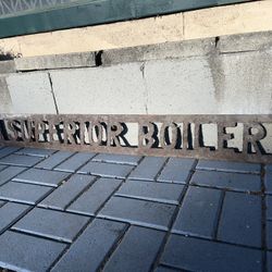 Old Iron Sign Superior Boiler 