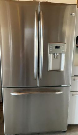 GE 3-Door Stainless Steel Refrigerator Fridge
