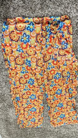 Retro Floral Print Casual Pants OFFERS WELCOME