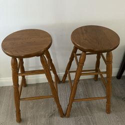 Wooden Bar Stool For Both 