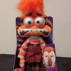 Disney Pixar Inside Out 2 (Anxiety) Talks And Shakes Plush Toy