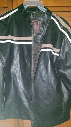 Old leather jacket