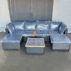 Outdoor Patio Furniture Set With Ottoman