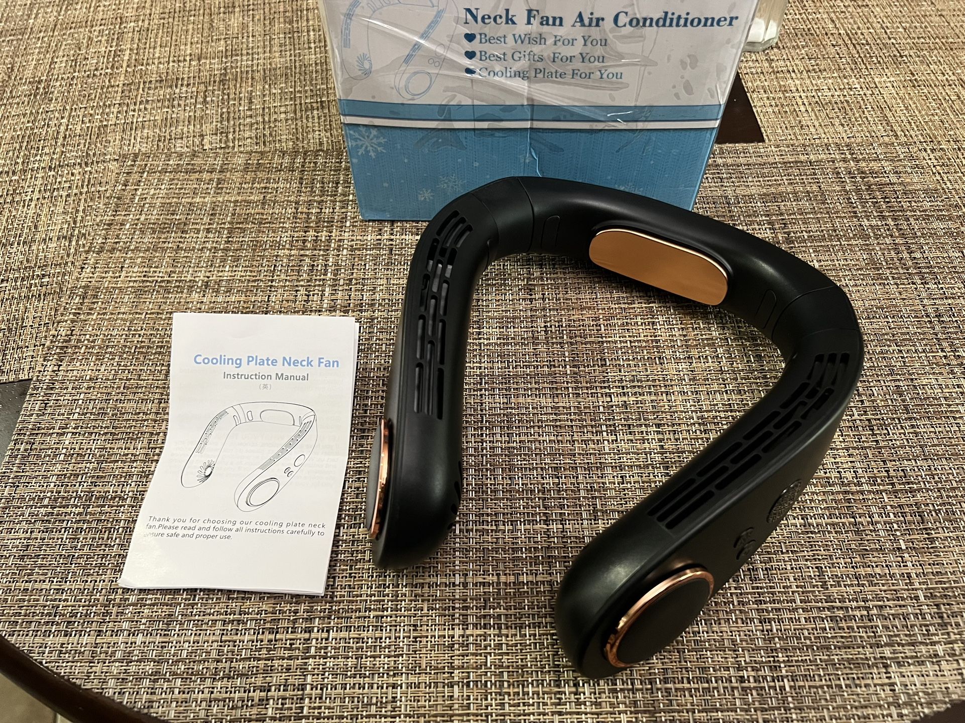 Neck Fan Air Conditioner-5500mAh Portable Neck Fans that Blow Cold Air, Black