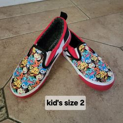 Pokémon Slip-On Sneakers Kids Size 2