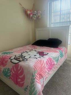 Kids Full Size Bed Frame and Mattress