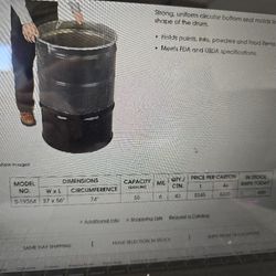 Round Bottom 55gal Drum Liners