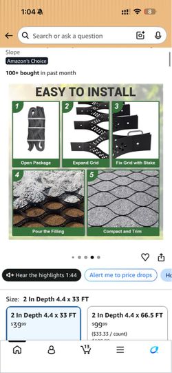 Gravel Grid Ground Cover 4.4 x 33 FT