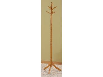 Wooden oak coat rack