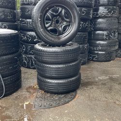 4 Wheels Toyota Inc T17x4.5 Size Tires 225/65/17