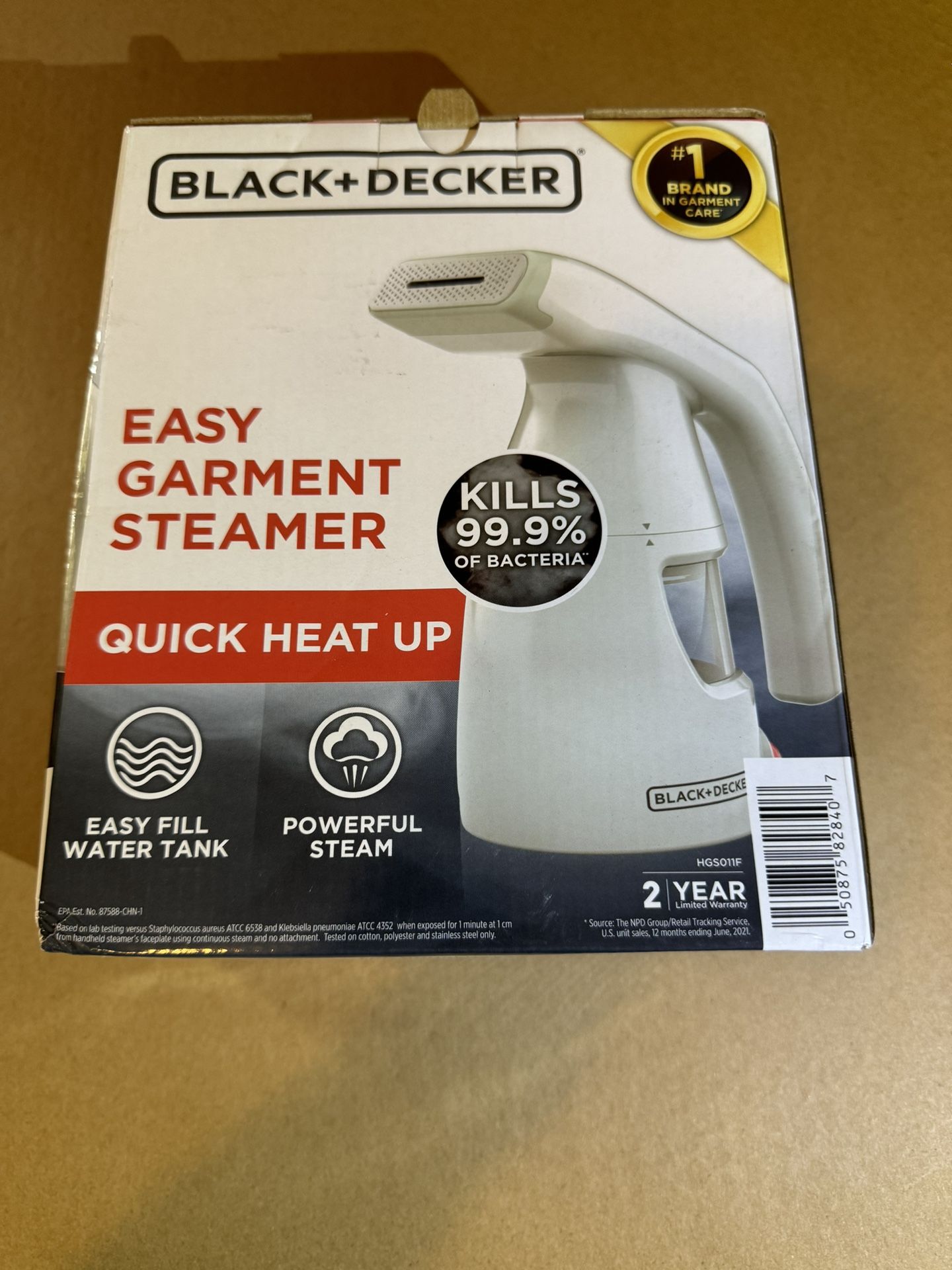 Black+Decker Easy Garment Steamer