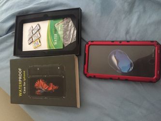 iPhone 8 Plus / 7 Plus Waterproof Metal Case Heavy Duty with Built-in Screen Full Body Protective Shockproof Drop Proof Hybrid Hard Cover Military Ou