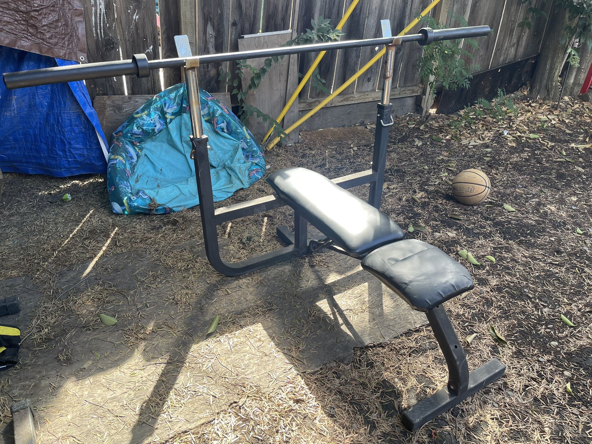 Olympic Weight Bench And Olympic Bar
