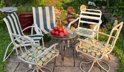 5-Piece Aluminum Patio Chair Set – Rust-Free & Durable