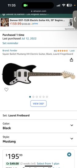 Squier Bullet Mustang Electric Guitar 