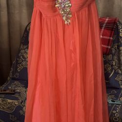 Vestido color Coral