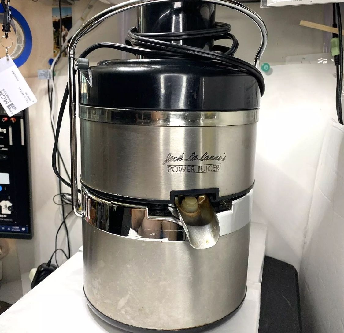 Jack Lalanne's Ultimate Power Juicer Model E-1188-1 Stainless Steel/ Black