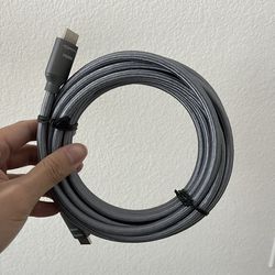 10.2 Gbps High-Speed 4K HDMI Cable with Braided Cord (15 Ft)