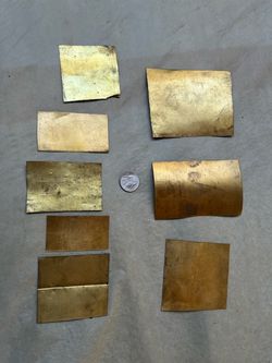 Brass Sheet Pieces Lot
