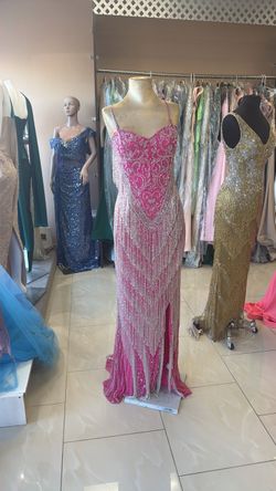 Pink fringe dress