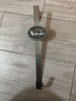 Welcome Door Hanger For Wreath