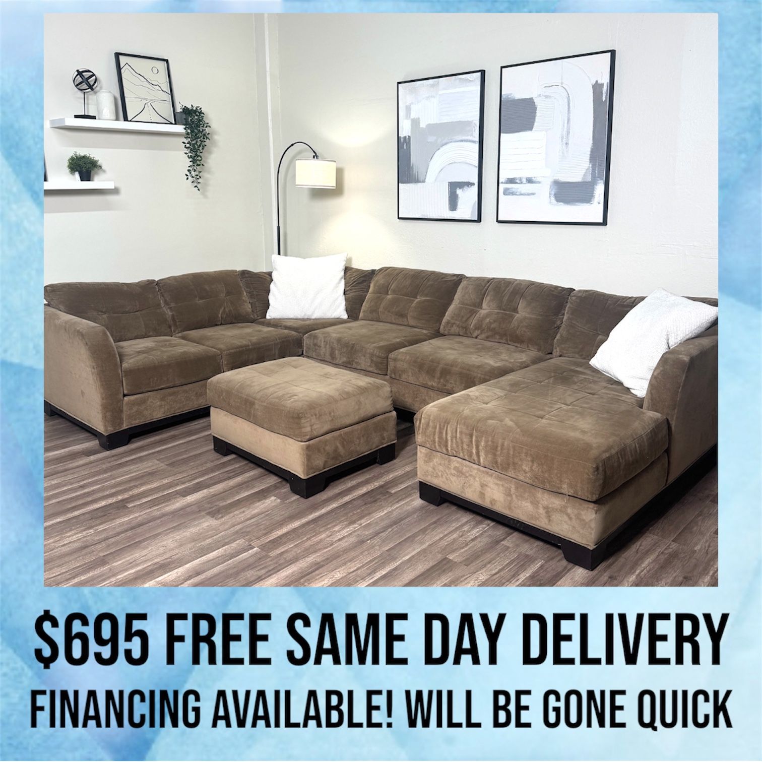 Macys Sectional Couch Sofa FREE DELIVERY