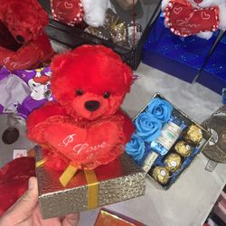 Valentines Safe Box - Teddy Bear-