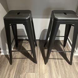 Industrial Stool Barstool -Gunmetal 