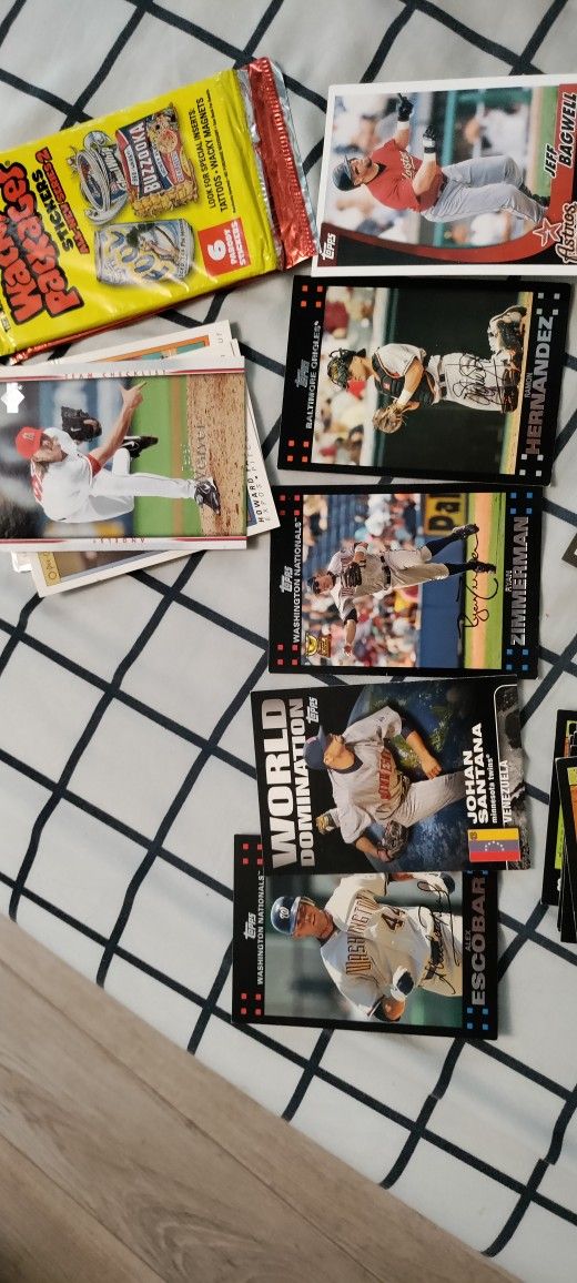 baseball cards and Garbage pail kids cards