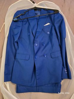 Youth blue suit set size 16 slim