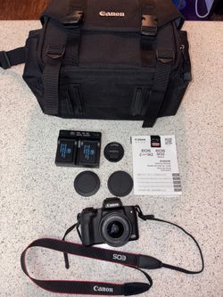 Canon EOS M50 Mark II Bundle + Lens + Extras