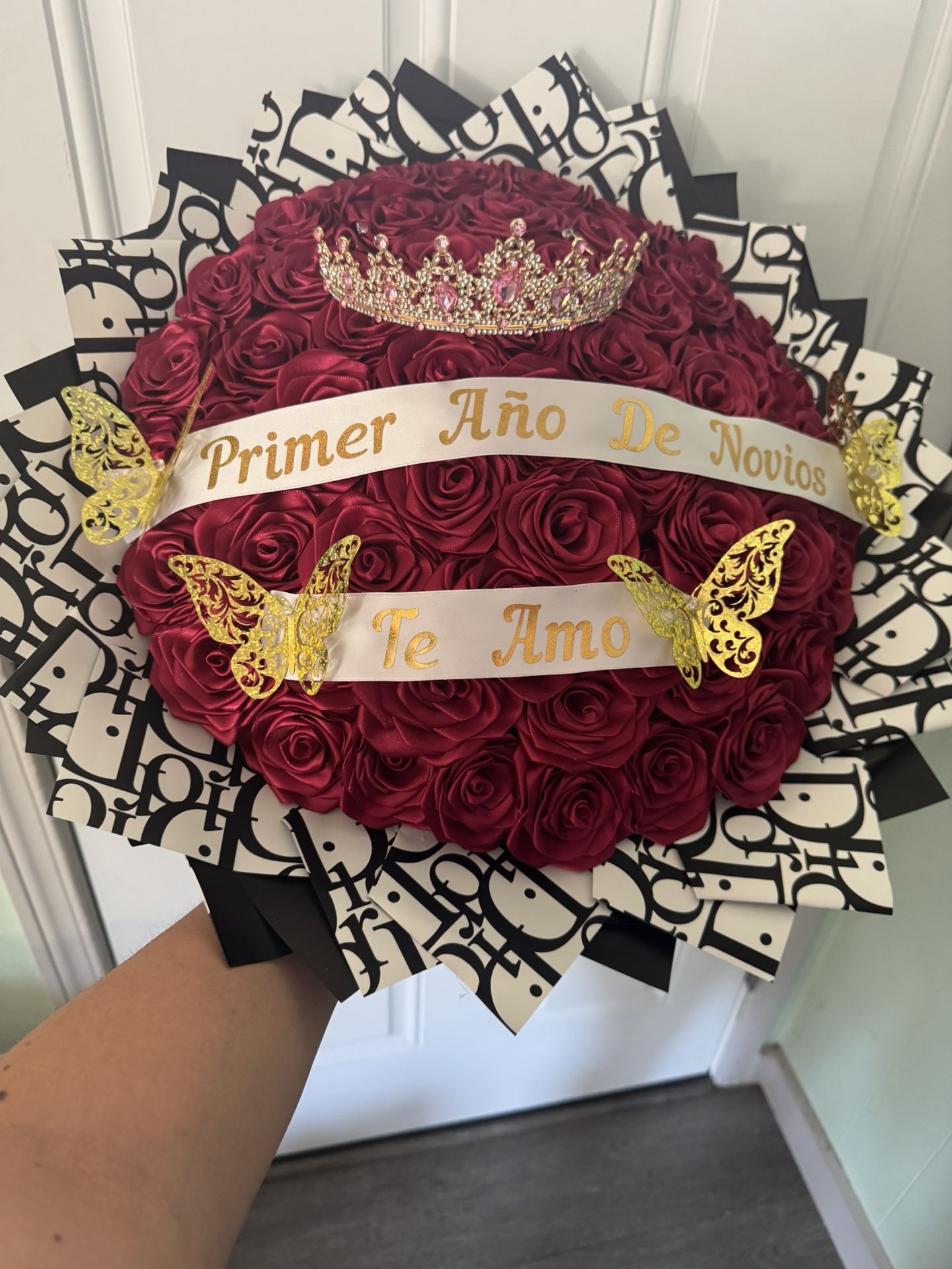 Eternal Flower Bouquet 50 Roses- Ramo Buchón 50 Rosas