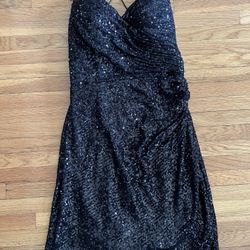 Black Cocktail Mini Dress