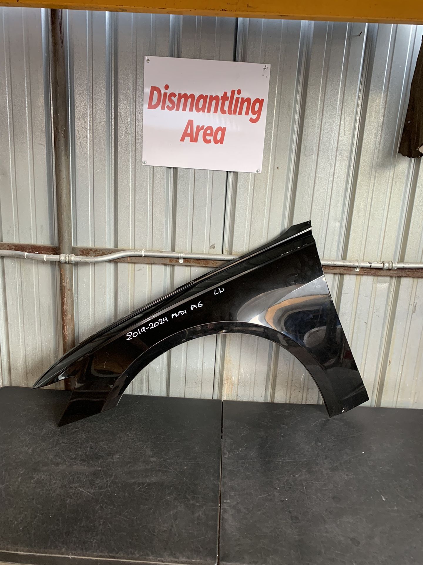 2019 2020 2021 2022 2023 2024 AUDI A6 LEFT SIDE FENDER OEM USED
