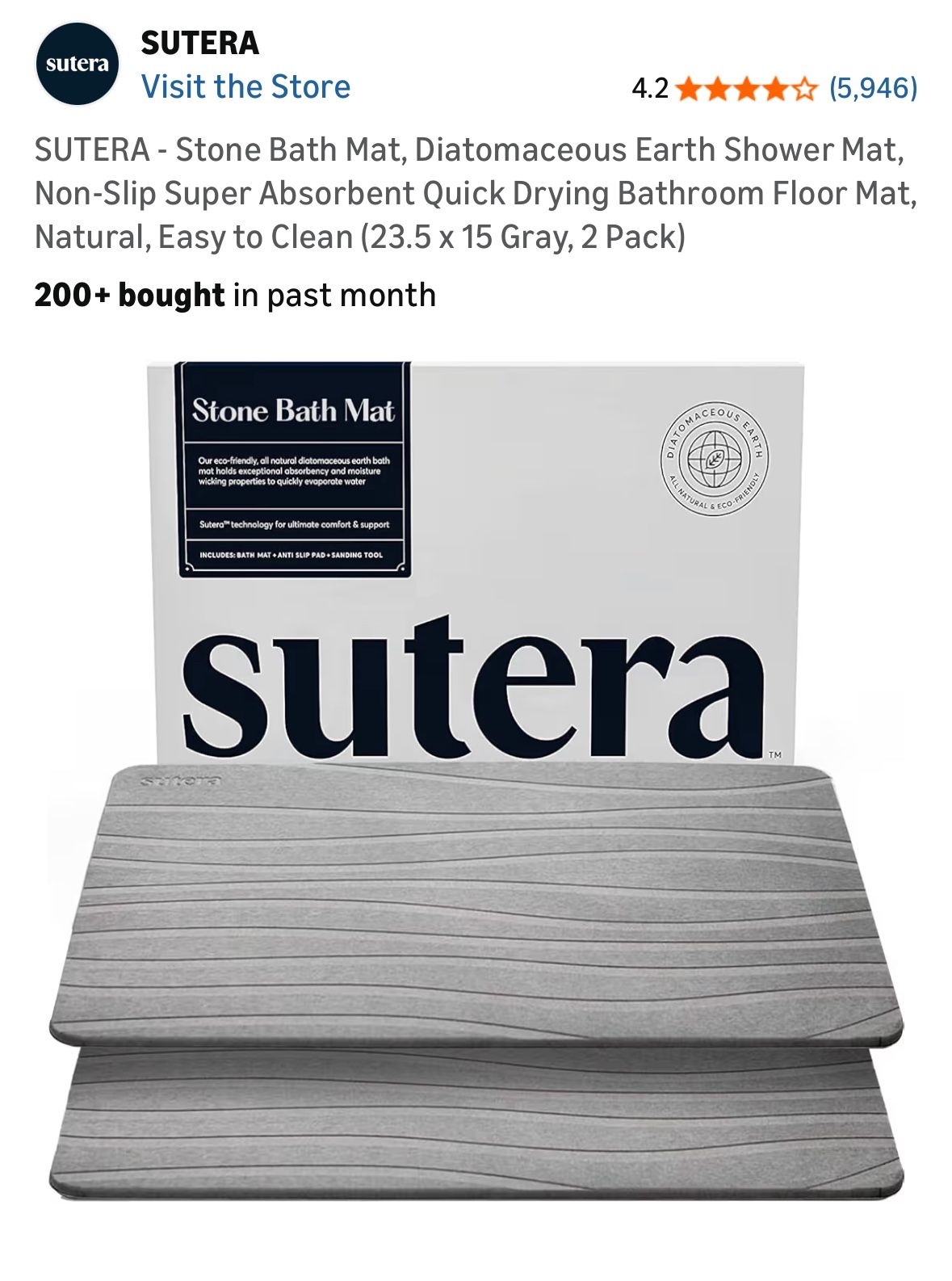 Sutera Stone Bathmat