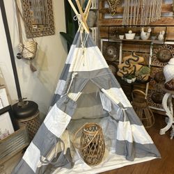Gray And White Tepee 